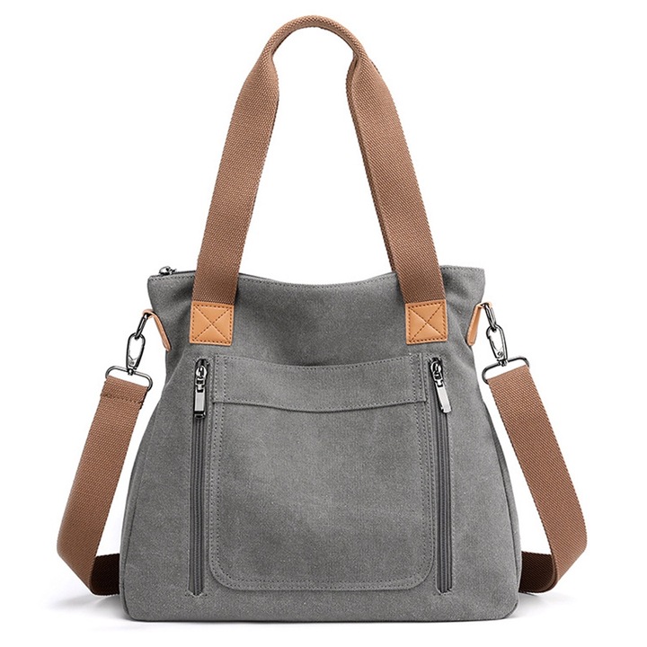 QttvbTna чанта за през рамо, брезент, 35x32x12см