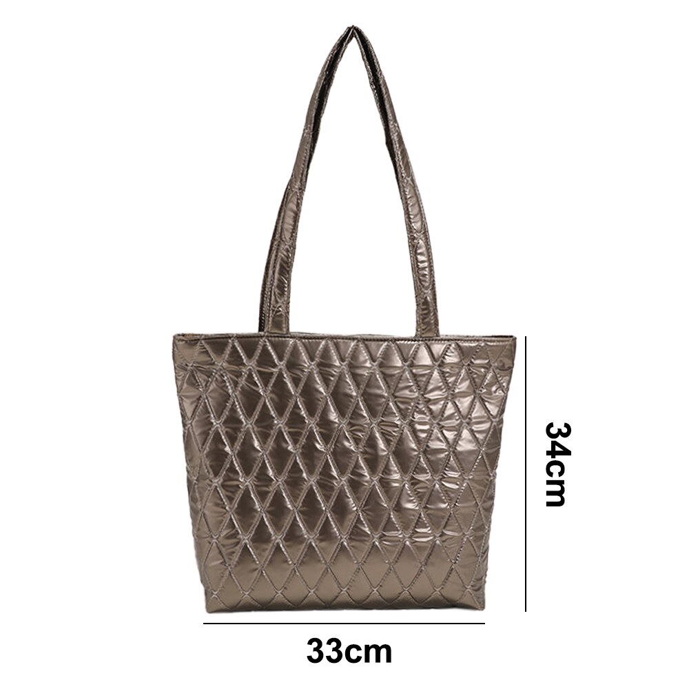 Geanta laptop YANYXR Metro Tote, dublu compartiment, izolatie, champagne, 15 inch
