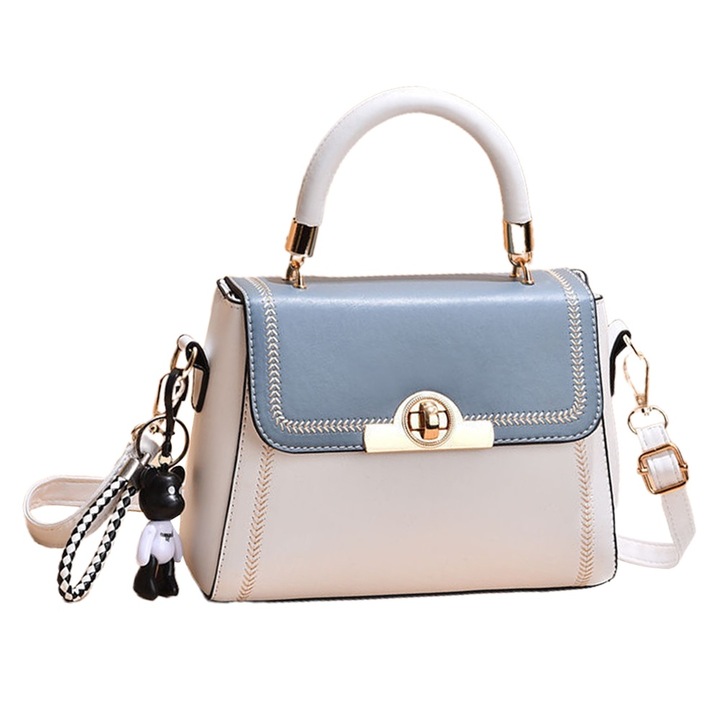 Női kis kézitáska, monogramos crossbody válltáska