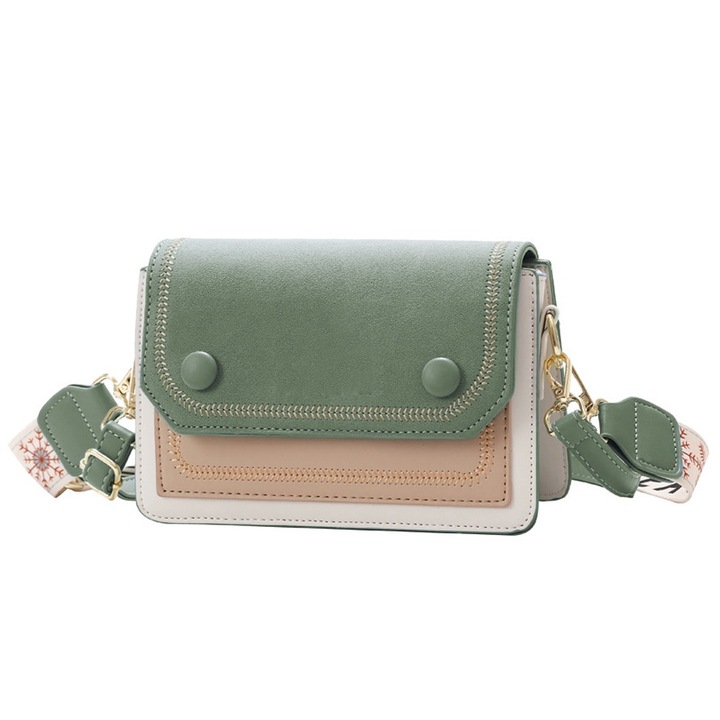 Малки чанти тип кросбоди за жени - Ръчна чанта - Двуцветен моден дизайн