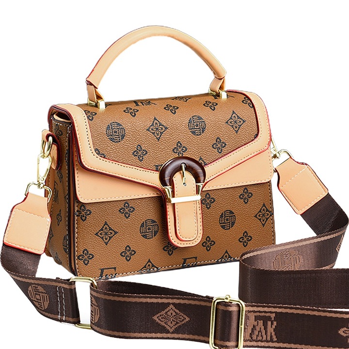 Válltáska, női, rekeszes, sokszínű