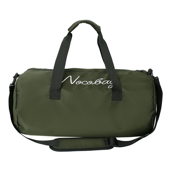 Jormftte sporttáska, kis duffel táska, rekeszek cipőknek és nedves ruháknak, zöld, utazáshoz és hétvégére