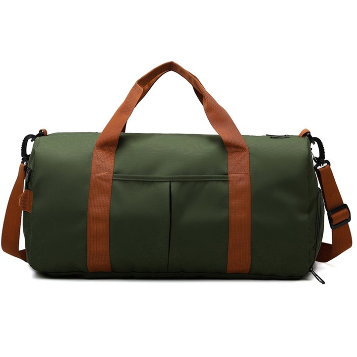 Jormftte sport-/utazótáska, hétvégi táska, vízálló, katonai zöld