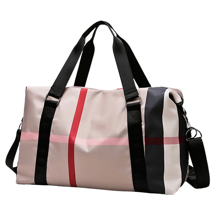 Jormftte sporttáska, utazótáska, vízálló, rózsaszín, nagyméretű, multifunkcionális