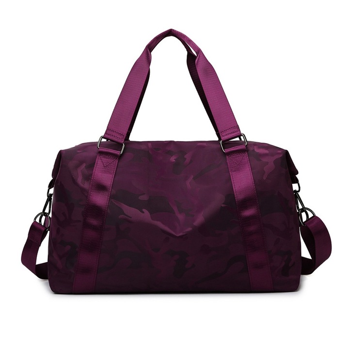 Jormftte sporttáska, többfunkciós modell, vízálló, lila, 30x45cm