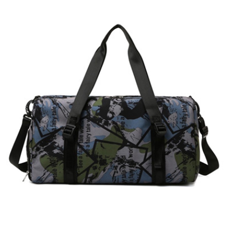 Jormftte sporttáska, cipőtartó rekesszel és nedves zsebbel, katonai zöld