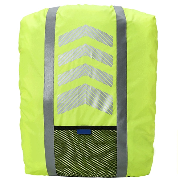 Rucsac reflectorizant Cozevdnt, 25l, protectie umeri, impermeabil, verde