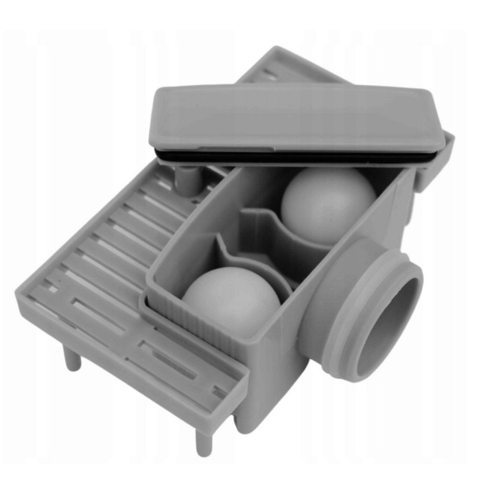 AQUA HEATING Sifon cu bila pentru rigola de dus Gri