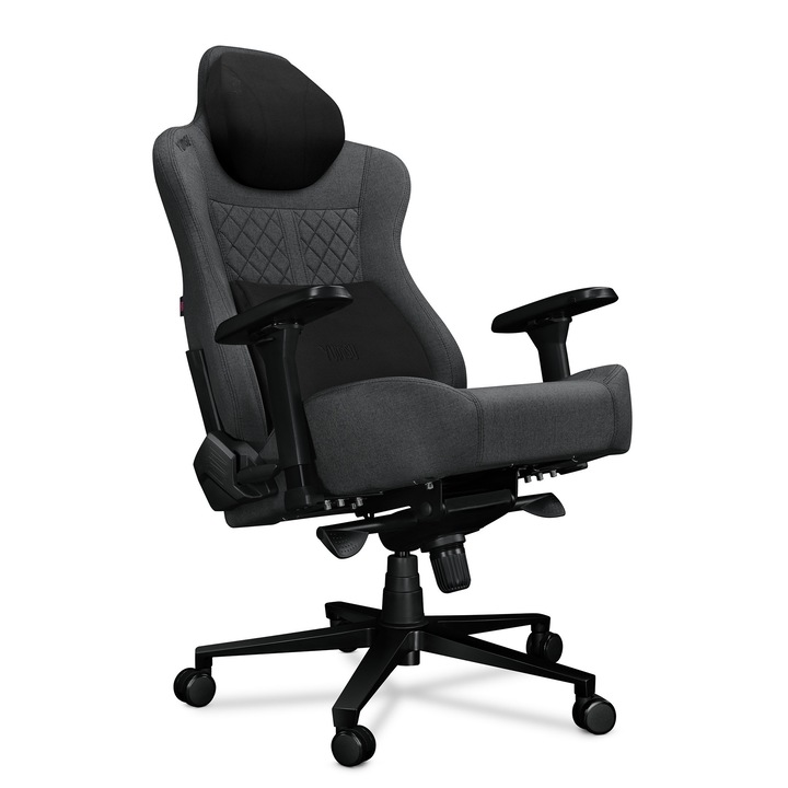 Gamer szék YUMISU 2052 Mágneses Szürke Fekete Textil