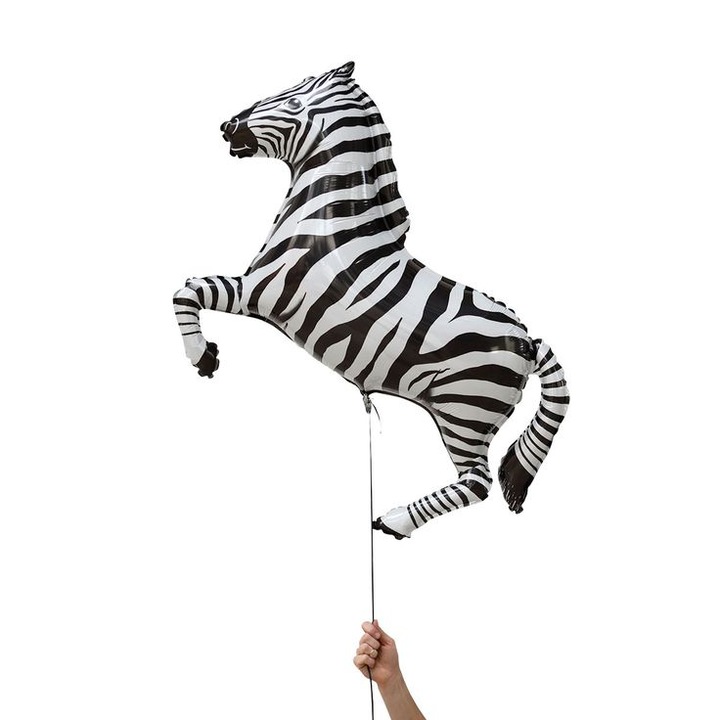 Фолиев балон тяло зебра 51см