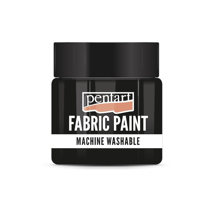 Vopsea pentru textile Pentart 50 ml - negru