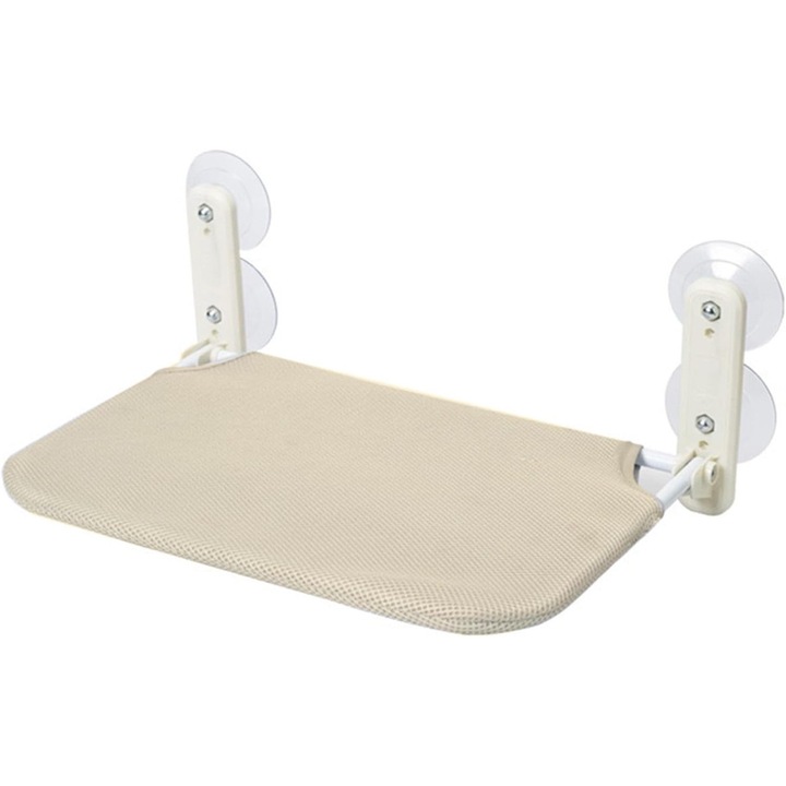 Culcus pentru fereastra, pliabil, crem, cu perna soft