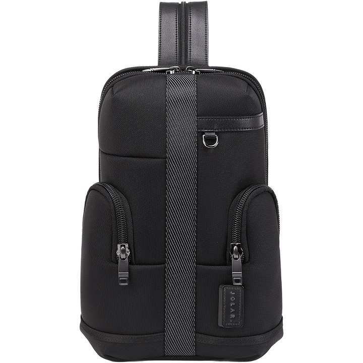 Uniszex crossbody hátizsák táska, új design, vízálló, Jolar GP02386BK fekete