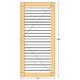 Oblon din lemn esenta pin, deschidere dreapta, feronerie standard, lamele fixe, fara toc, un canat, 700 mm x 1300 mm