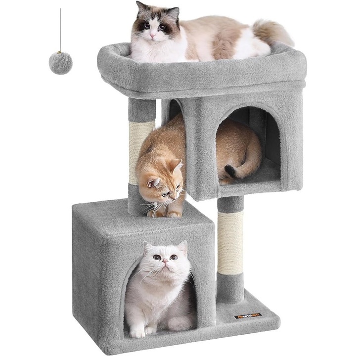 Котешко дърво, FEANDREA, plus, 49 x 32 x 74 см, сиво/бежово
