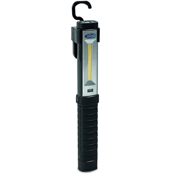 MAGNETI MARELLI munkalámpa, COB LED, 3W, 300/150/50 lm, 360 forgás, újratölthető elem, akasztóval, mágneses