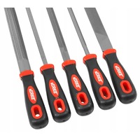 Set 5 pile pentru metal raspile cu maner ergonomic slefuire razuire (V05079)
