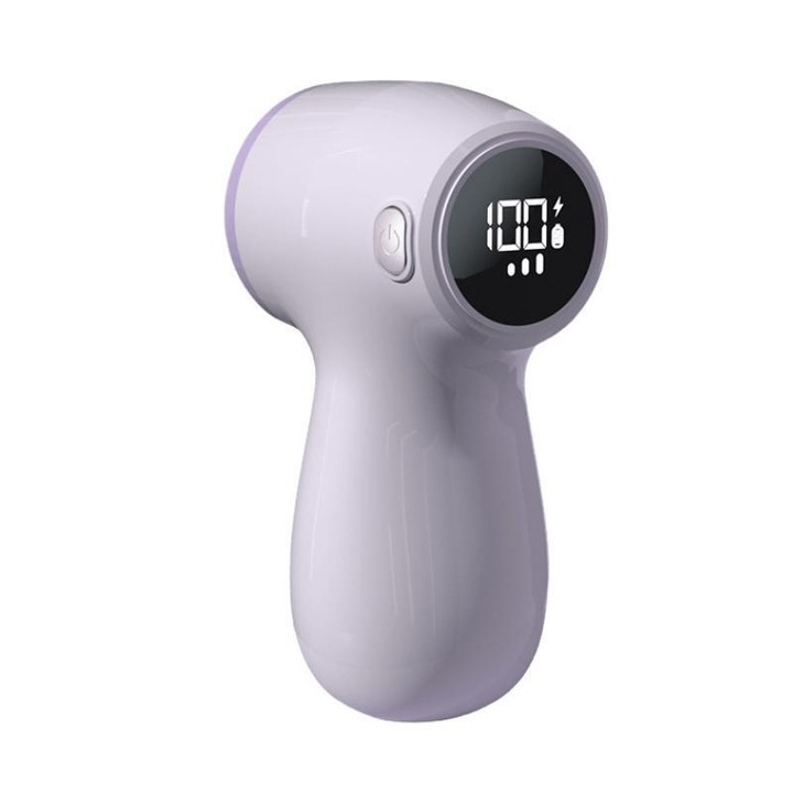 Aparat de tuns portabil, 6 lame rotative, afisaj digital, mov 1400mAh, incarcare Type-C