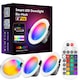 Set 5 spoturi LED RGB 72DESI, 5x9W, 5x700lm, control prin telecomanda si aplicatie mobila, WIFI si Bluetooth, cotrol vocal Alexa si Asistent Google, intensitate lumina ajustabila alba rece/calda si colorata, clasa energetica F