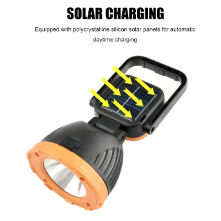 Lampa solara de lucru HS 8033C tip lanterna cu maner
