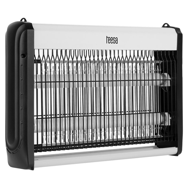 Elektromos csapda rovarok számára, 2 x 10 W, fém, 80 nm, 411 x 75 x 275 mm