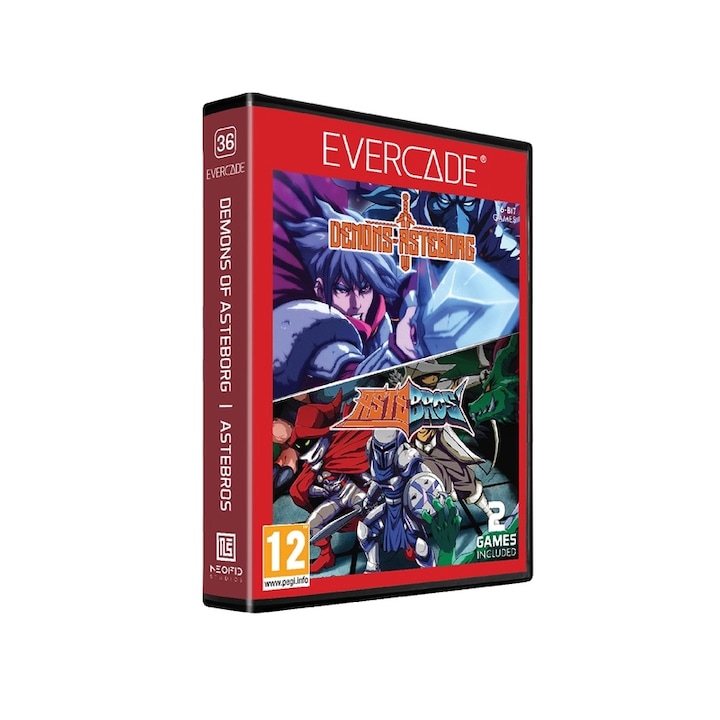 Evercade 36, Játékszoftver csomag, Asteborg/Astebros, 2in1, Retro, Multi Game
