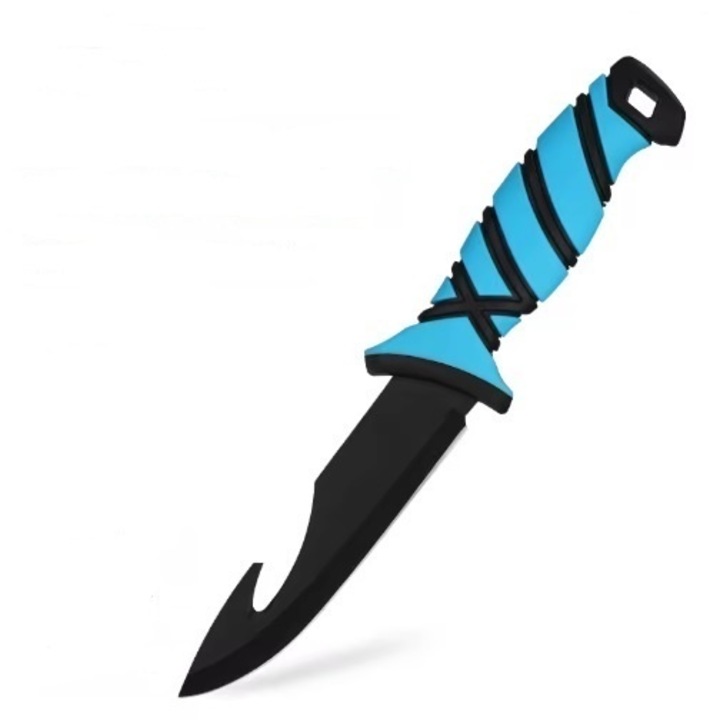 Cutit pentru jupuit Tunala- cu carlig pentru eviscerare, din otel inoxidabil alimentar, potrivit pentru indragostitii de vanatoare sau pescuit