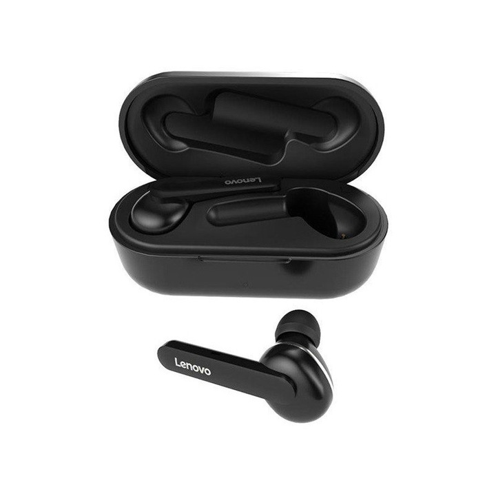 Lenovo HT28 vezeték nélküli fejhallgató, Bluetooth 5.0, zajcsökkentés, IPX4, fekete