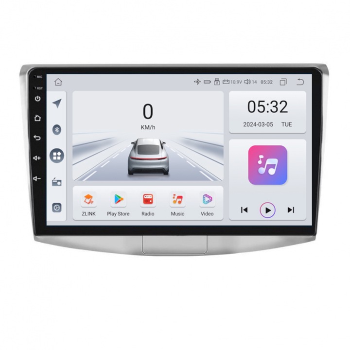 Navigatie Dedicata Android, 10 inch, 4GB RAM, 64GB Stocare, 1.6Ghz OctaCore, Apple Carplay, Android Auto, ®️NavStore VW Passat B6, Passat B7, Passat cc