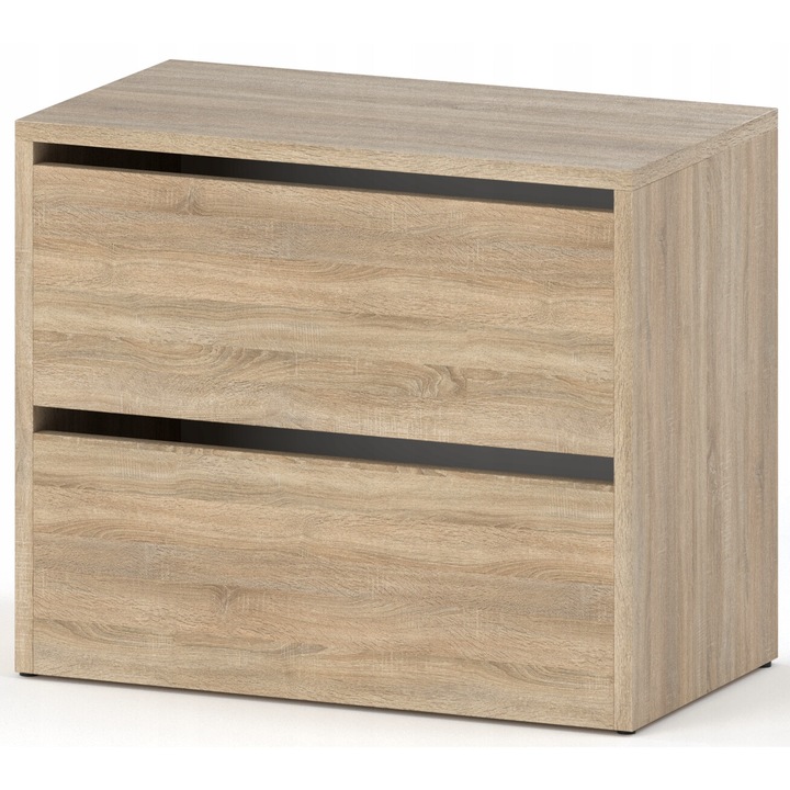 Pantofar, Stiv-Meble, HIT, SNBH_SOSO, 60x36x50 cm, 2 Compartimente, Prelucrare de inalta calitate, Atentie la detalii, Constructie robusta, 2 Compartimente, Asamblare: mobilier neasamblat, PAL, Stejar sonoma