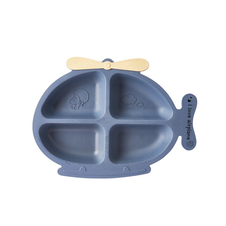 Farfurie pentru bebelusi Chi Chi Helikopter, ecologic, biodegradabil, fara BPA