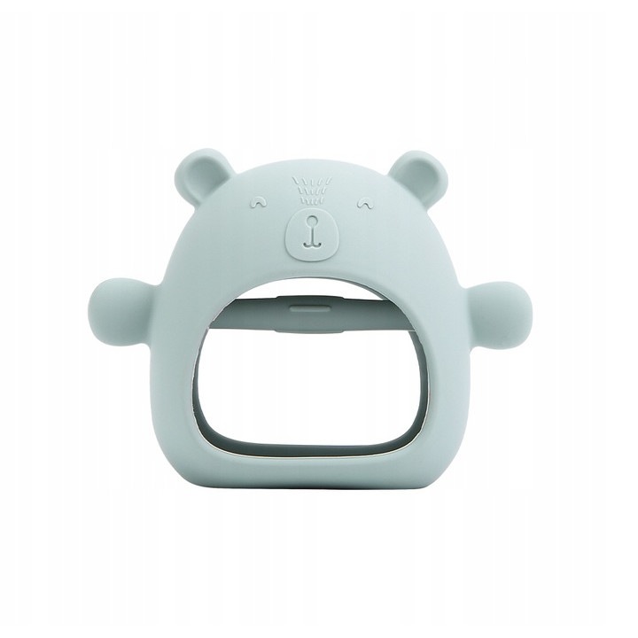 Jucarie pentru dentitie Chi Chi, silicon moale, usor de prins, verde deschis