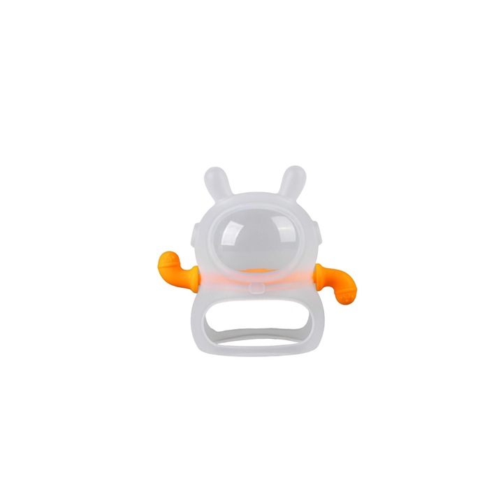 Jucarie pentru dentitie Chi Chi, silicon, portocaliu