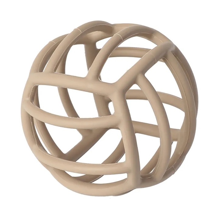 Jucarie pentru dentitie, Chi Chi, silicon, 10x10 cm, bej