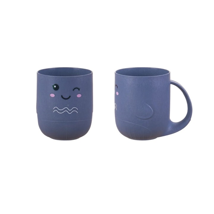 Cana Chi Chi ECO Wieloryb, biodegradabila, fara BPA, albastra