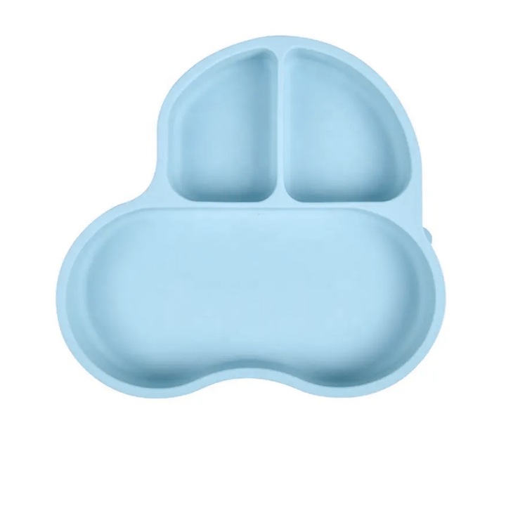 Chi Chi "Auto" tányér, tapadókoronggal, BPA mentes, kék