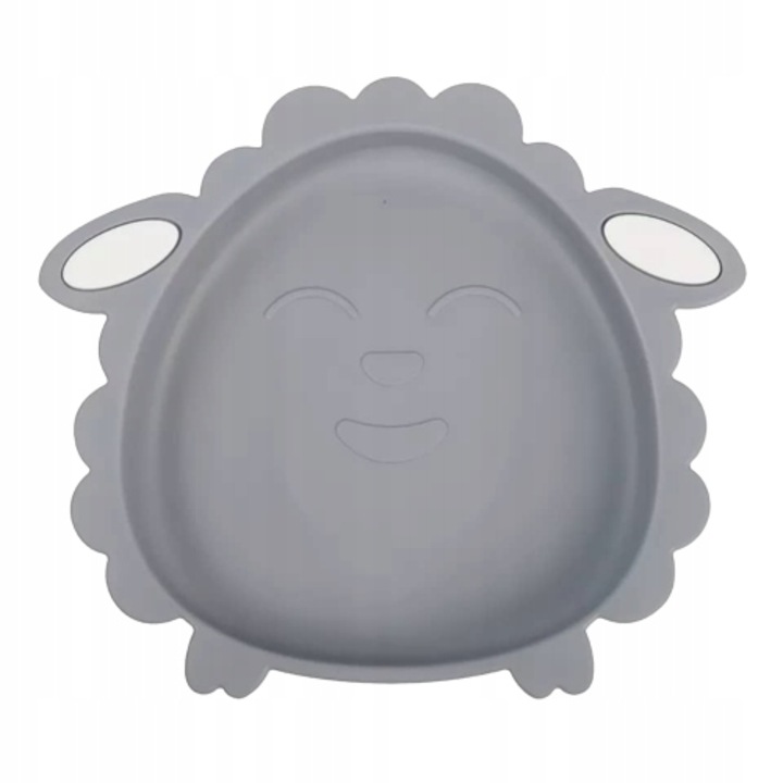 Farfurie bebelusi, Chi Chi, Silicon, Gri