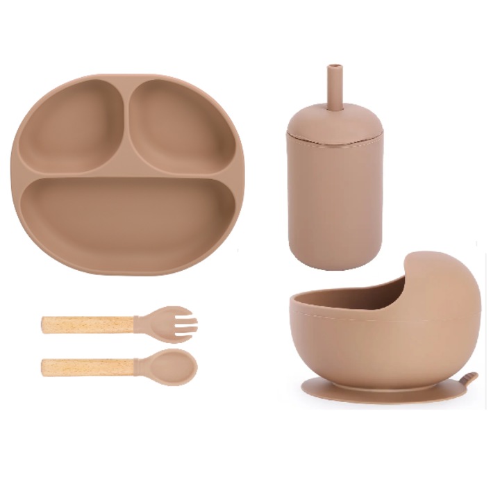 Set hranire bebelusi, Chi Chi, silicon, bej