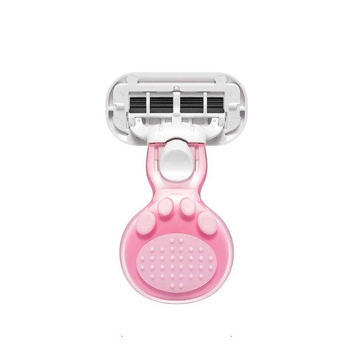 Klasszikus borotva, ergonomikus kialakítás, rozsdamentes penge, rózsaszín