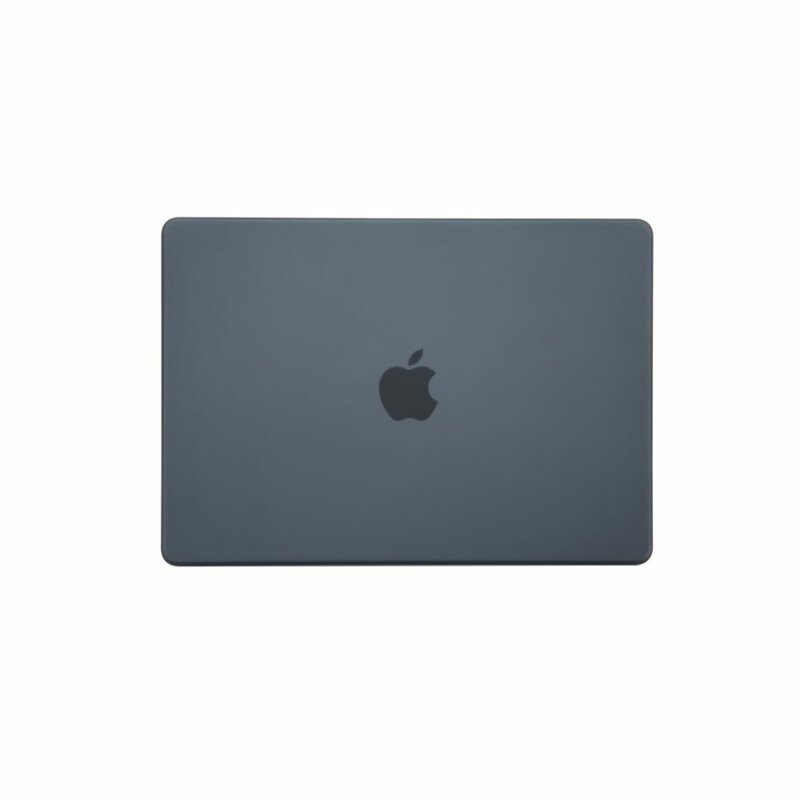 Carcasa de protectie compatibila cu MacBook Air 13" 2020, UltraShell, antiderapant, plastic, Negru mat