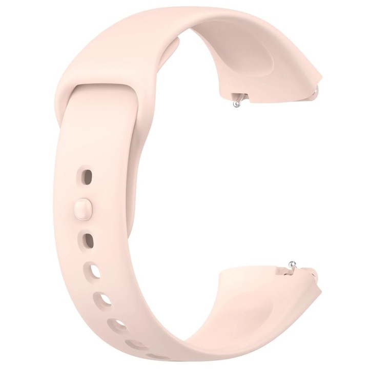 Kompatibilis szíj Redmi Watch 3 Lite / Redmi Watch 3 Active, legjobb kiegészítők, szilikon, világos rózsaszín