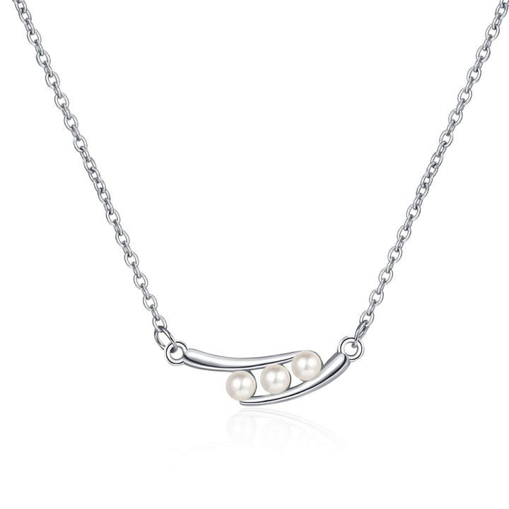 Дамско колие HYTIREBY, Мед, перли, грахови шушулки