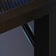 Birou de colt Gaming, MDF, 100x140x60x75 cm, negru, Rebiko