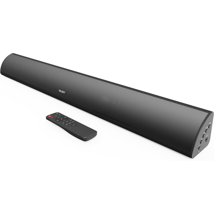 Саундбар, 120W, bluetooth 5.0, оптичен, вграден субуфер, дистанционно управление, черен