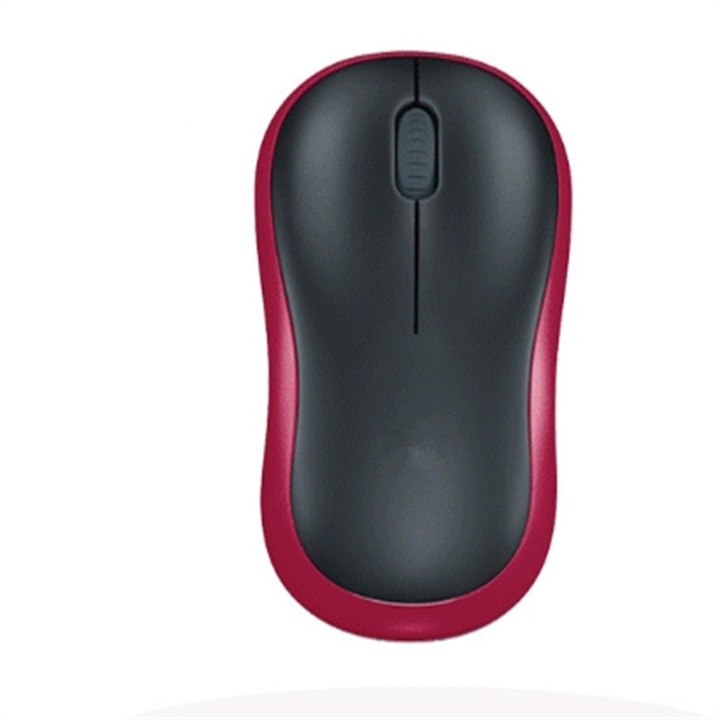 Mouse wireless CVBFUS M185, conexiune fiabila, rosu