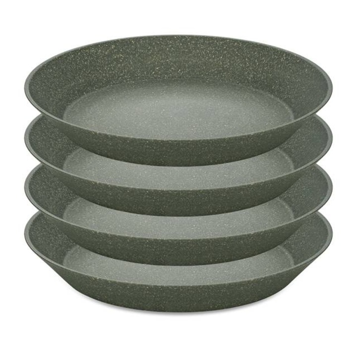 Дълбоки чинии CONNECT, Ø 24 см, 4 броя, KOZIOL - естествено пепеляво сиво