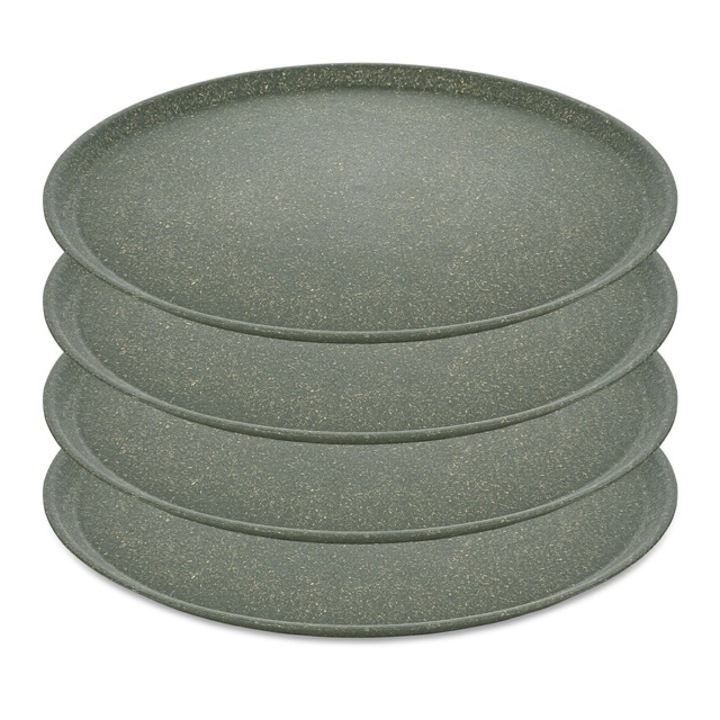 Комплект чинии CONNECT, Ø 25,5 см, 4 бр., KOZIOL - естествено пепеляво сиво