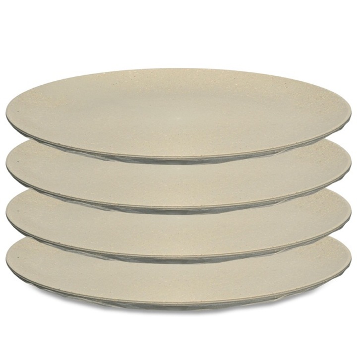 Set farfurii CLUB, Ø 26 cm, 4 buc, KOZIOL - natura nisip desert