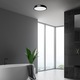 Plafoniera LED integrat Rabalux Samira 71253, 36W, 2900 lm, lumina alba naturala (4000K), IP44, 350 mm, Negru, clasa energetica G