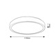 Plafoniera LED integrat Rabalux Samira 71253, 36W, 2900 lm, lumina alba naturala (4000K), IP44, 350 mm, Negru, clasa energetica G